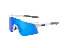 100% Gafas Speedcraft XS Matte White - Blue Mirror