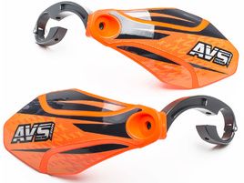 AVS Protectores de Mano con pata aluminio - Naranja / Negro