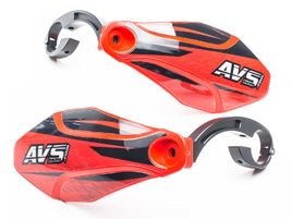 AVS Protectores de Mano con pata aluminio - Rojo / Negro