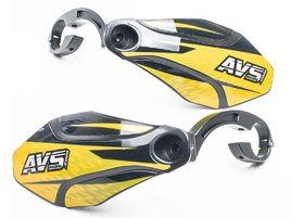 AVS Protectores de Mano con pata aluminio - Negro / Amarillo