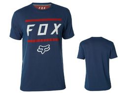 Fox Camiseta Listless Airline Mangas Cortas - Azul y Rojo 2018