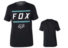 Fox Camiseta Listless Airline Mangas Cortas - Negro y Azul 2018