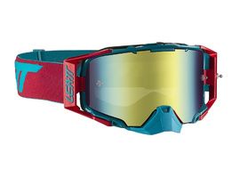 Leatt Gafas Velocity 6.5 Iriz - Rojo/Teal - Lente Bronce 2021