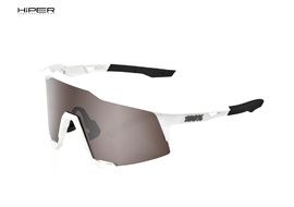 100% Gafas Speedcraft Matte White - Hiper Silver Mirror