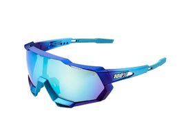 100% Gafas Speedtrap Matte Metallic Into the Fade – Blue Topaz Mirror