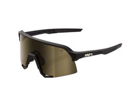 100% Gafas S3 Soft Tact Black - Soft Gold Mirror
