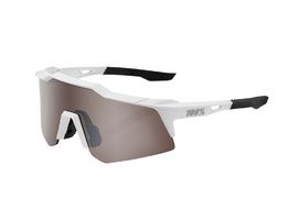 100% Gafas Speedcraft XS Matte White - Hiper Silver Mirror