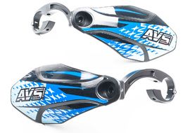 AVS Protectores de Mano con pata aluminio - Negro / Azul