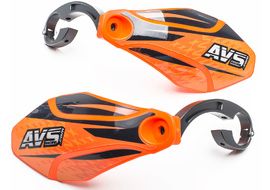 AVS Protectores de Mano con pata aluminio - Naranja / Negro