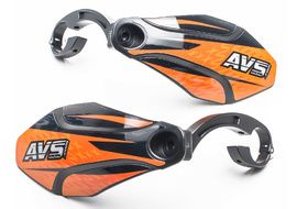 AVS Protectores de Mano con pata aluminio - Negro / Naranja