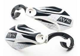 AVS Protectores de Mano con pata aluminio - Blanco / Negro